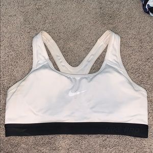 Nike Pro Size small white sports bra